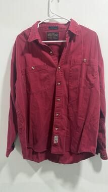 GFC Men Button Up Flannel Shirt 100% Cotton Thick Size XL Westernwear Workwear